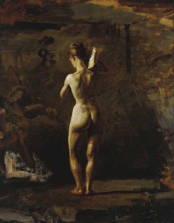 Thomas Eakins Study for William Rush Carving His Allegorical Figure of the Schuylkill River China oil painting art